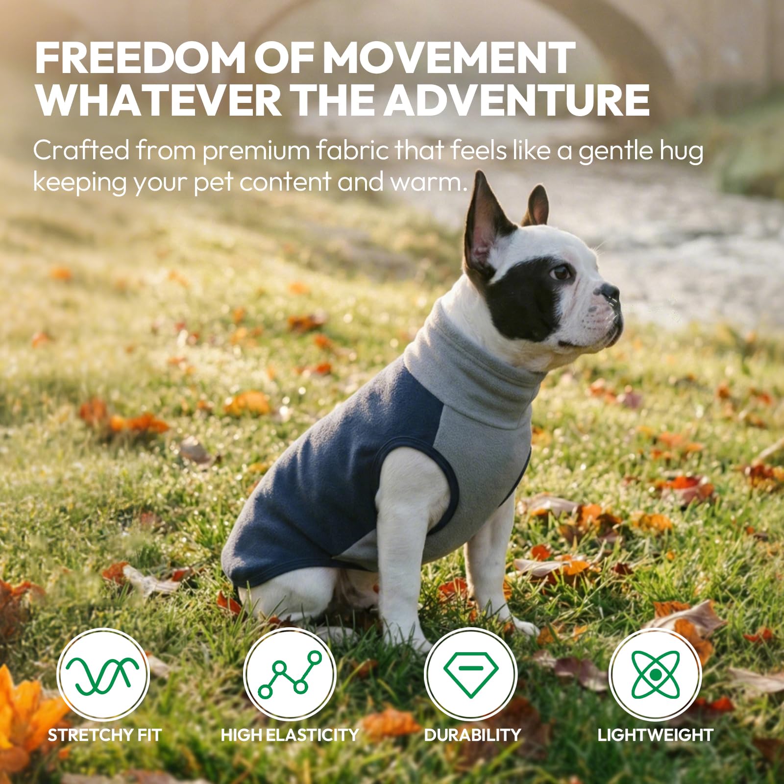 KONVINIT Fleece Dog Sweater - Jersey Perro Suave Antipilling - Ropa Perro Invierno para Golden Retriever Pastor Alemán Husky Labrador - Talla M a 5XL