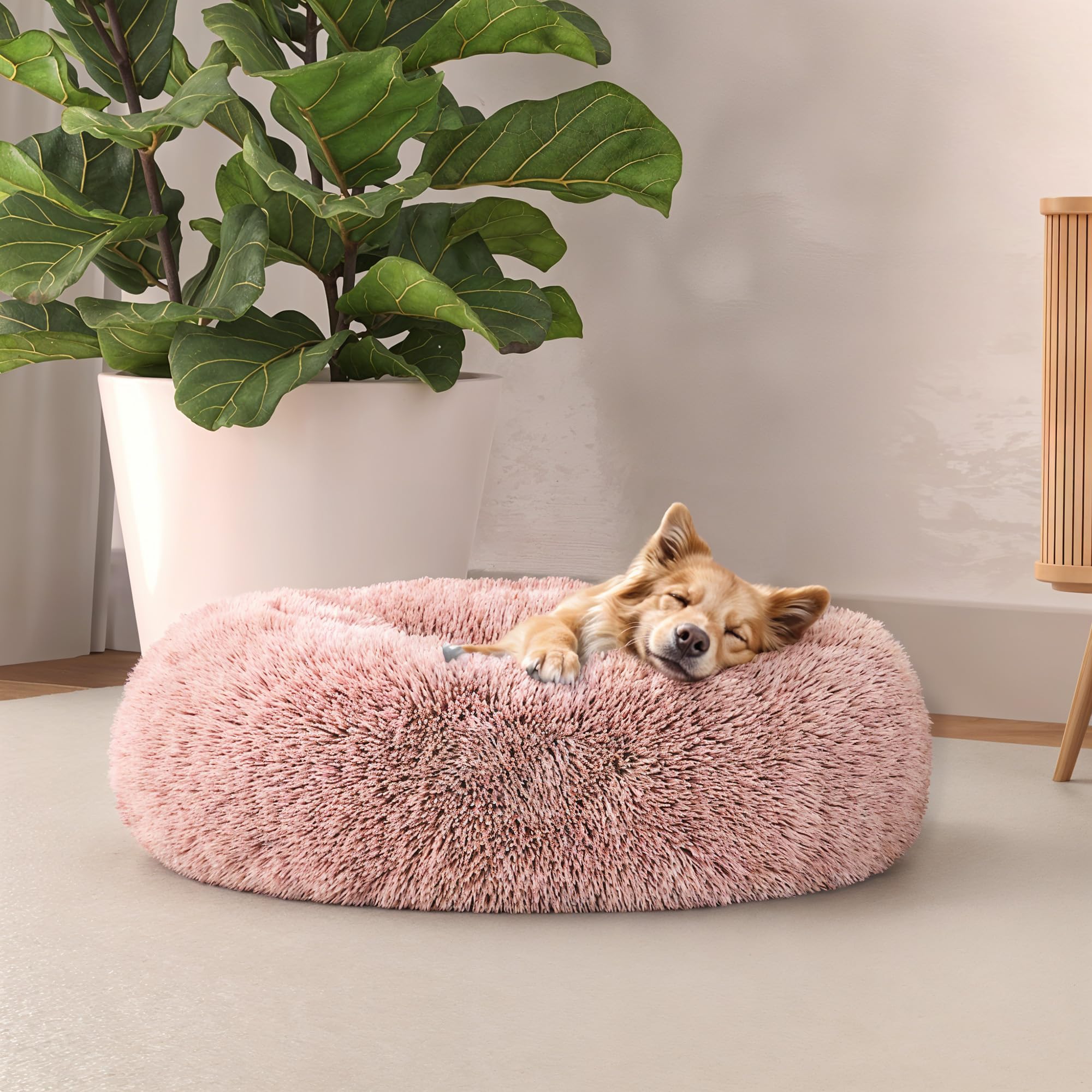 Bed Linen Niche Douce Dreams - Panier Apaisant Rose 50x50 cm Chien et Chat