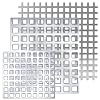 Perforated Sheet Stainless Steel 200 x 200 mm Thickness 2.00 mm Metal Perforated Sheet Square Hole 15 mm Hole Spacing 10 mm Hole Width