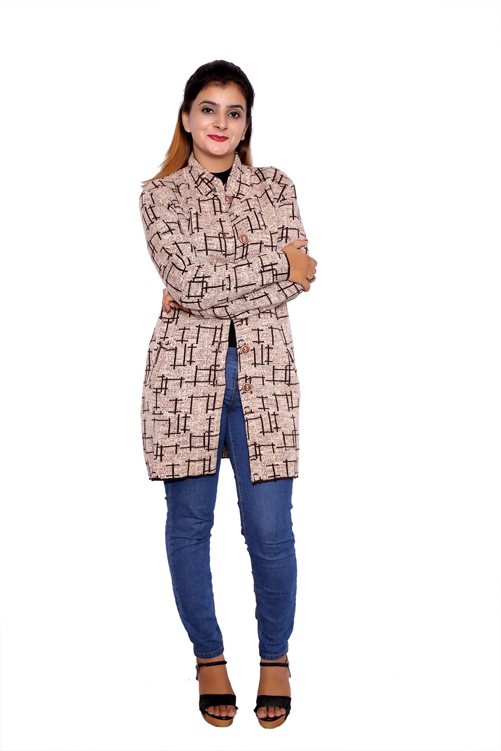 Free Size Girl's Woollen Coat CS-11 Slider German Design-image-45