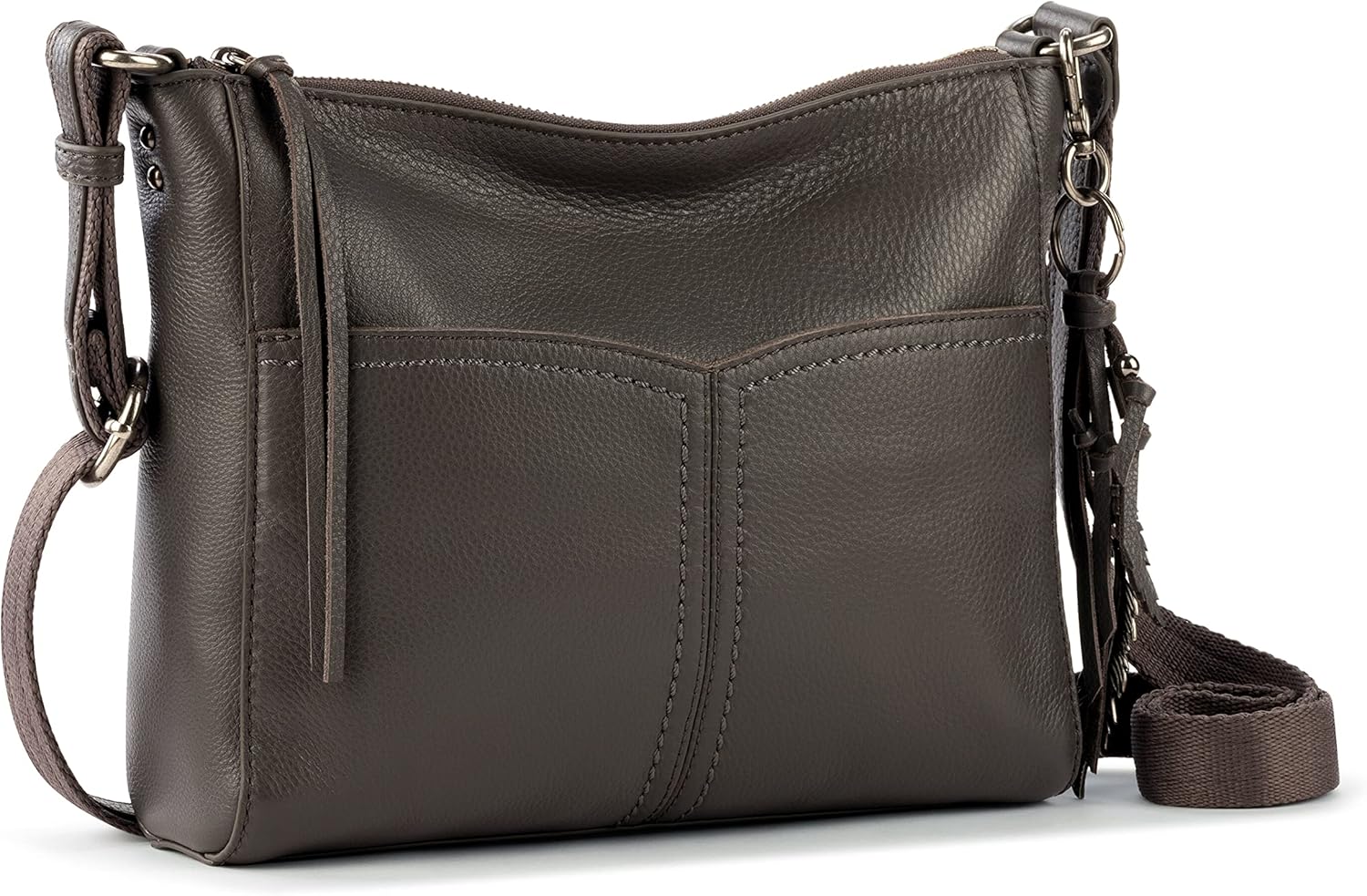 The Sak Alameda Leather Crossbody Purse - Leather Women's Handbag for Everyday & Travel - Cross Body Bag With Zipper - Image 2