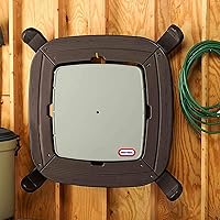 Vista 4 de Mesa de picnic para plegar y guardar con sombrilla Little Tikes, Marrón