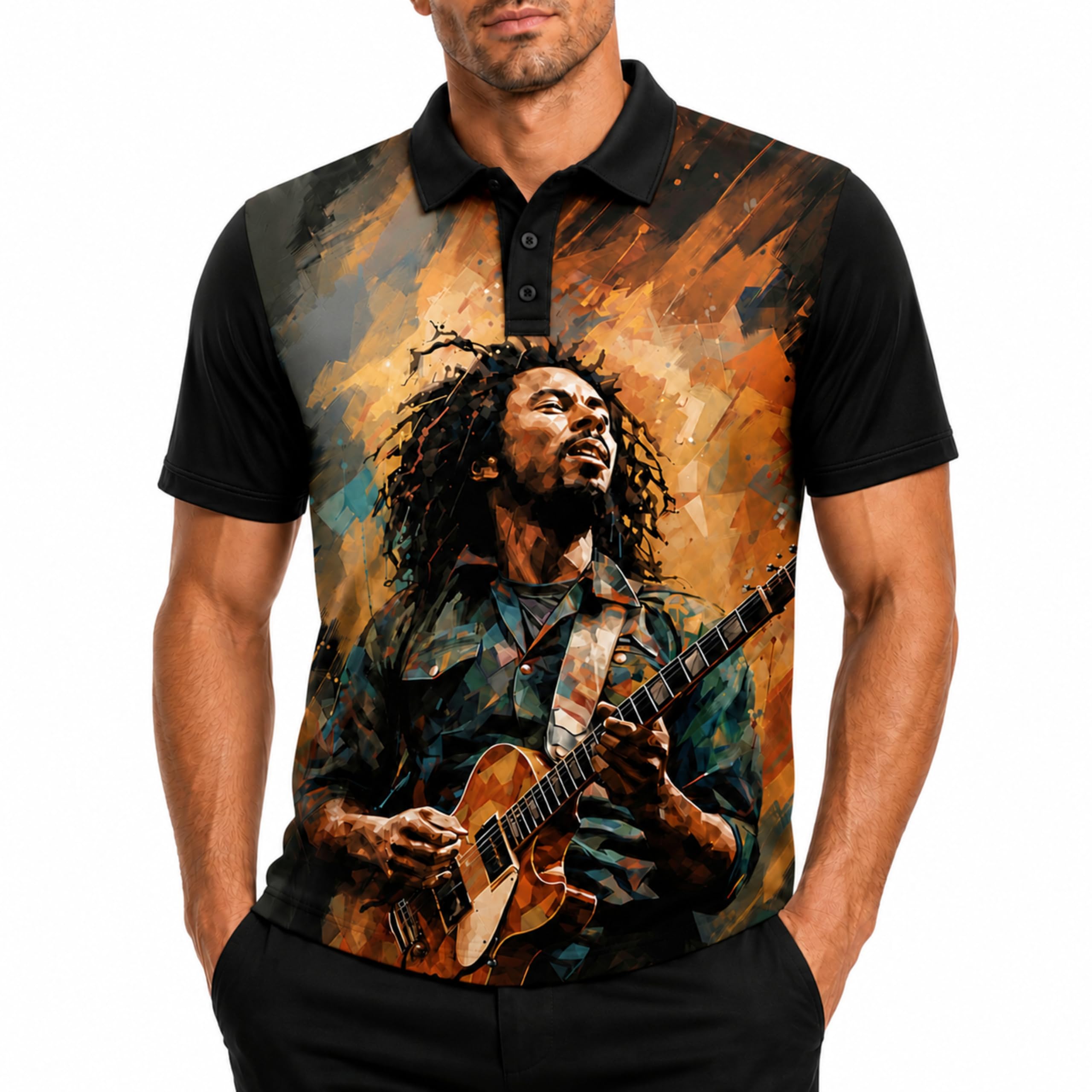 oblique hues Men's Premium WEAR Graphic Polo T-Shirt | Collar T-Shirt | Half Sleeves - Regular FIT-picture-19