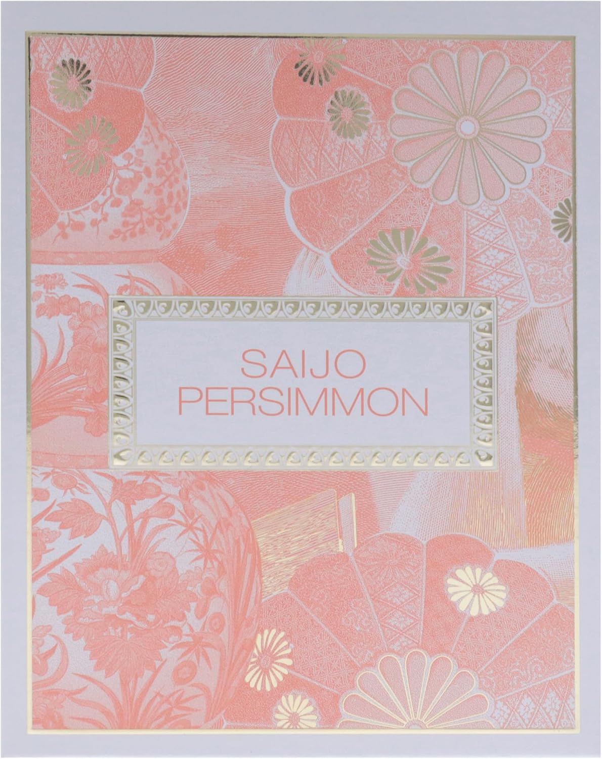 Voluspa Saijo Persimmon, Classic Boxed Candle, 9.5 Ounce, 60 Hour Burn Time, Coconut Wax for Clean Burning, Handcrafted in The USA