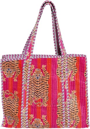 SHIRANYA Quilted Tote Bag for Women Soft Velvet Lightweight Shoulder Tote for Shopping, Travel & Everyday Carry