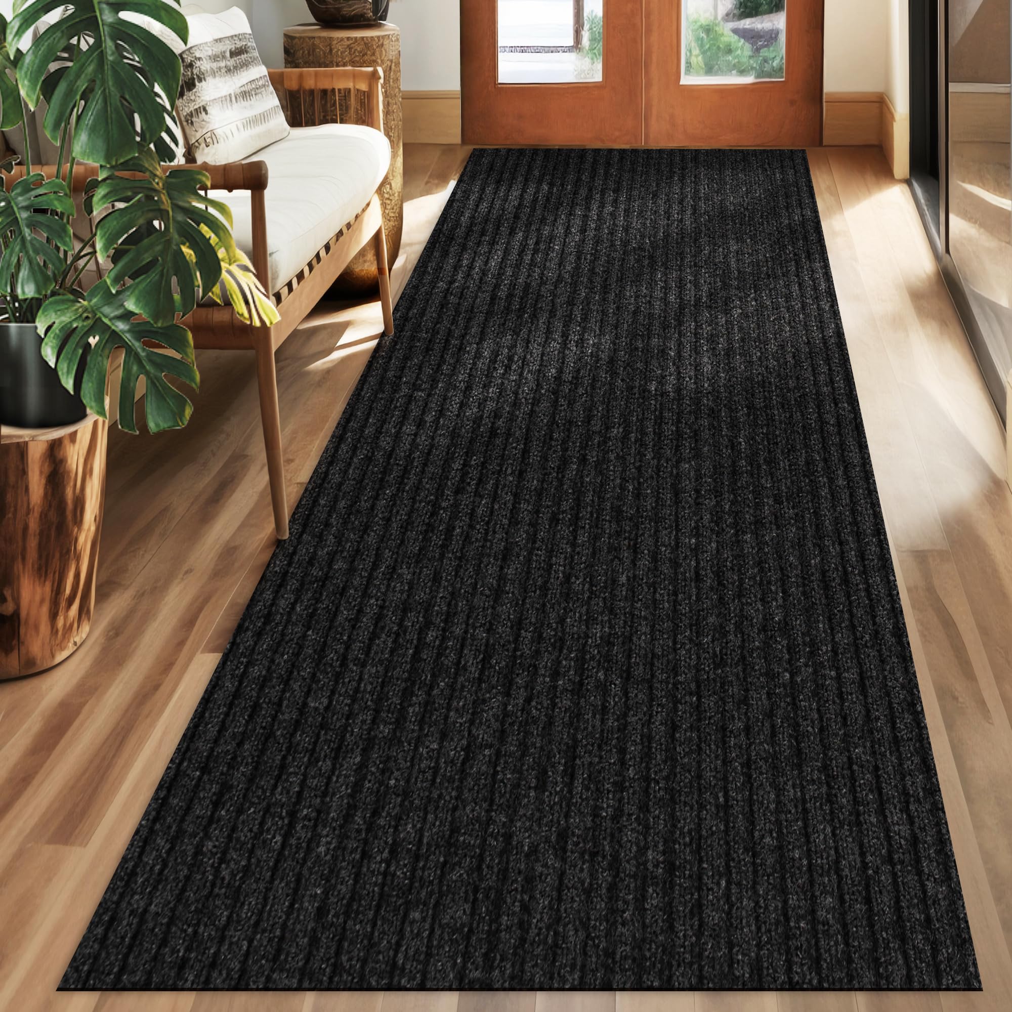 koloko 2ft x 8ft Runner Rug Non-Slip Outdoor Indoor Carpet Runner Custom Size Floor Runners Area Rugs Mat with Rubber Backing for Hallway Entryway