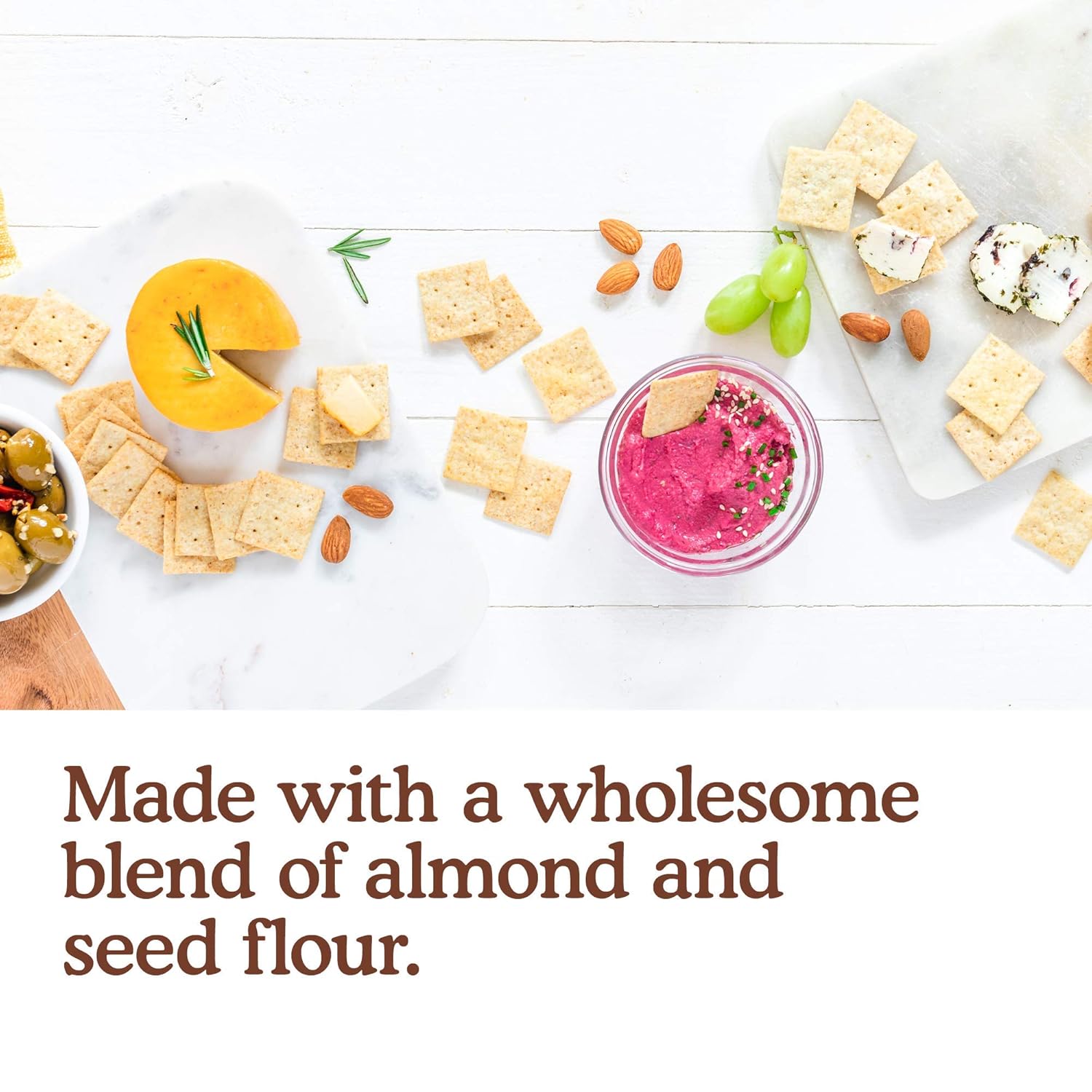 Simple Mills Almond Flour Crackers and Almond Flour Bread Mix Bundle (6 Pack)