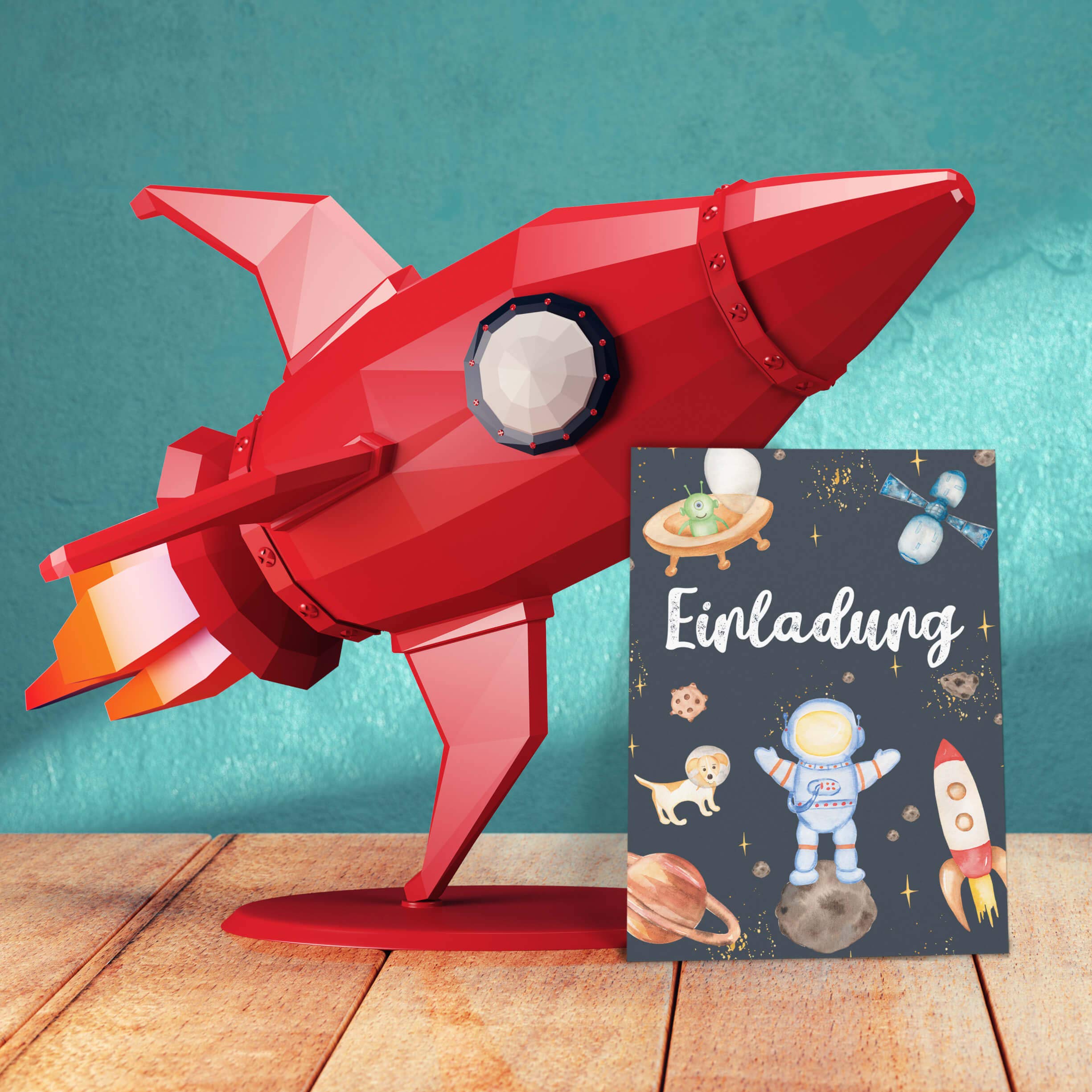 12 Inviti Per Festa Di 5° Compleanno A Tema Spaziale – Con Buste, Sacchetti E Adesivi – Per Bambini E Bambine