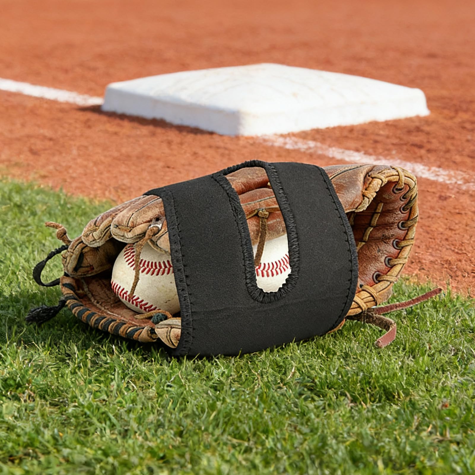 Baseball-Handschuhwickel, stoßdämpfender Trainingsgurt, elastischer Handschuh-Former, langlebiges Baseball-Handschuh-Zubehör, hält die Tasche geformt für Sportler, ideal für Schlaghockey-Übungen