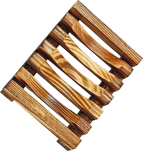 Miniatura 3 de Jabonera de madera para barra de jabón, soporte de barra de jabón de madera para ducha, bandeja de jabón de madera para baño, cocina