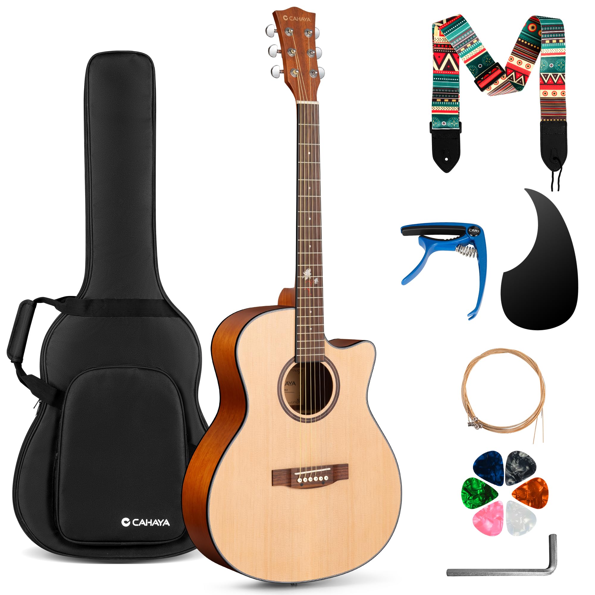 CAHAYA Acoustic Guitar Beginner Set -