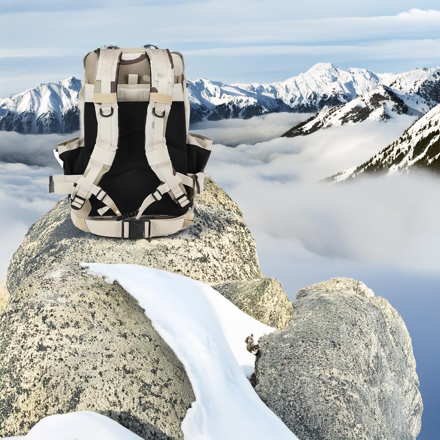 Memories Mochila 45L Táctica Militar Impermeable para Crossfit Caza Senderismo Gimnasio y Deportes al Aire Libre.