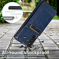 Vista 7 de Asuwish Funda de teléfono para Samsung Galaxy A13 5G con protector de pantalla de vidrio templado, soporte para tarjetas de crédito, soporte