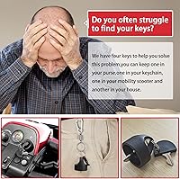 Vista 6 de GREHUA Juego de 4 llaves de fácil extracción compatibles con Pride Victory Revo Zero Turn Legend Mobility Scooter GoGo Sport Elite Traveller Ultra X