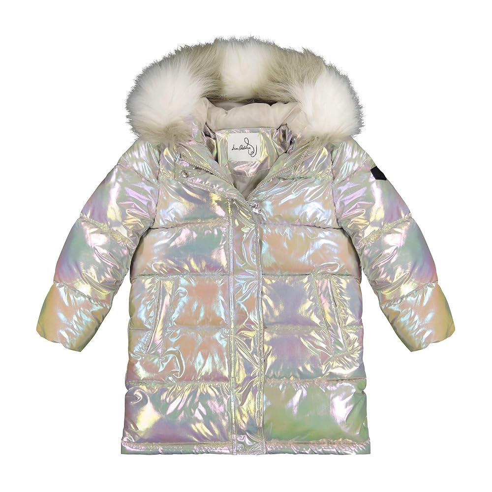 Amazon.com: Sam Edelman Girls' Iridescent Puffer Coat - Faux
