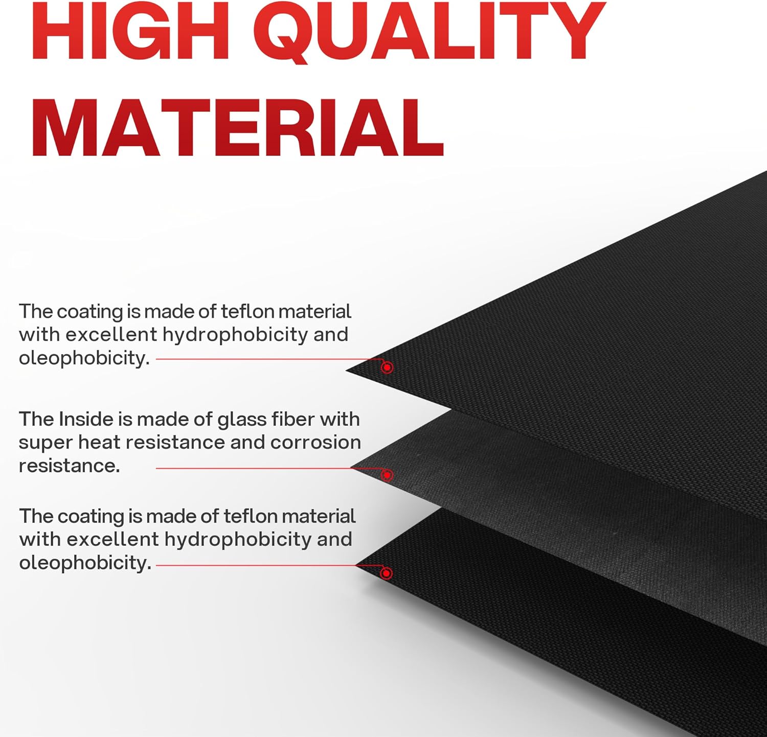 Grill Mats for Outdoor Grill (10 Pack) - Non Stick Reusable Grill Sheets & BBQ Accessories - Easy to Clean Cooking Liners for Gas, Charcoal, Electric - 15.75 x 13 Inch - Image 3