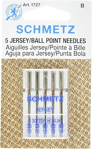 Agujas de máquina de punto de bola tamaños 1070 (2), 1280 (2) y 1490 (1)