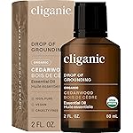 Cliganic Organic Cedarwood Essential Oil - 100% Pure Natural for Aromatherapy Diffuser | Non-GMO Verified (Packaging May Vary)
