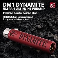 Vista 2 de sE Electronics DM1 Dynamite - Preamplificador de micrófono en línea ultradelgado para cinta y micrófonos dinámicos, preamplificador de micrófono