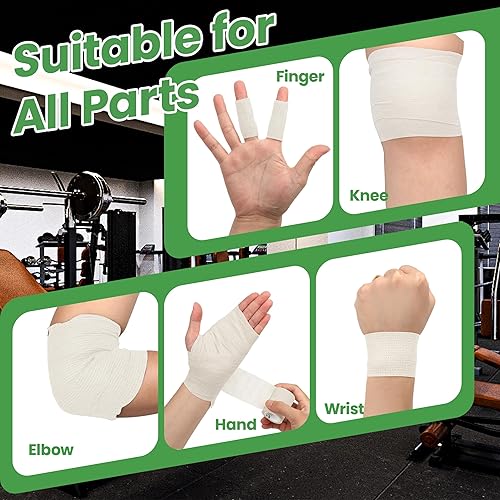 Miniatura 6 de Vendaje autoadherente  6 unidades de 2 pulgadas x 5 yardas, cinta médica veterinaria para personas y mascotas, vendaje cohesivo no tejido para