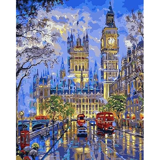 TULIP N TURTLE Big Ben DIY Paint By Number Kit