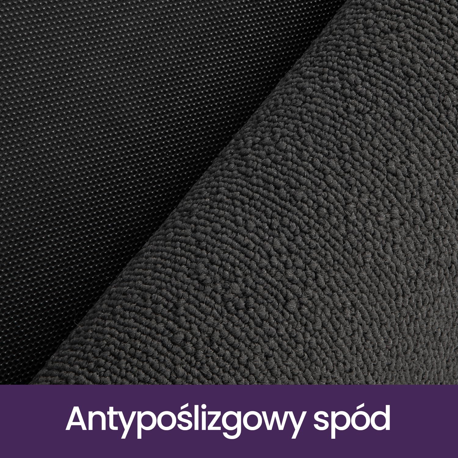 DEXI Wycieraczka do drzwi 60 x 90 cm, antypoślizgowa, odporna na plamy i blaknięcie, niski profil, łatwe do czyszczenia, dywanik wejściowy do użytku na zewnątrz i wewnątrz, jednolity szary