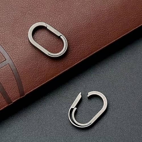 Miniatura 4 de 6 llaveros de titanio de liberación rápida, conector múltiple EDC Split llavero mosquetón regalo para hombres y mujeres