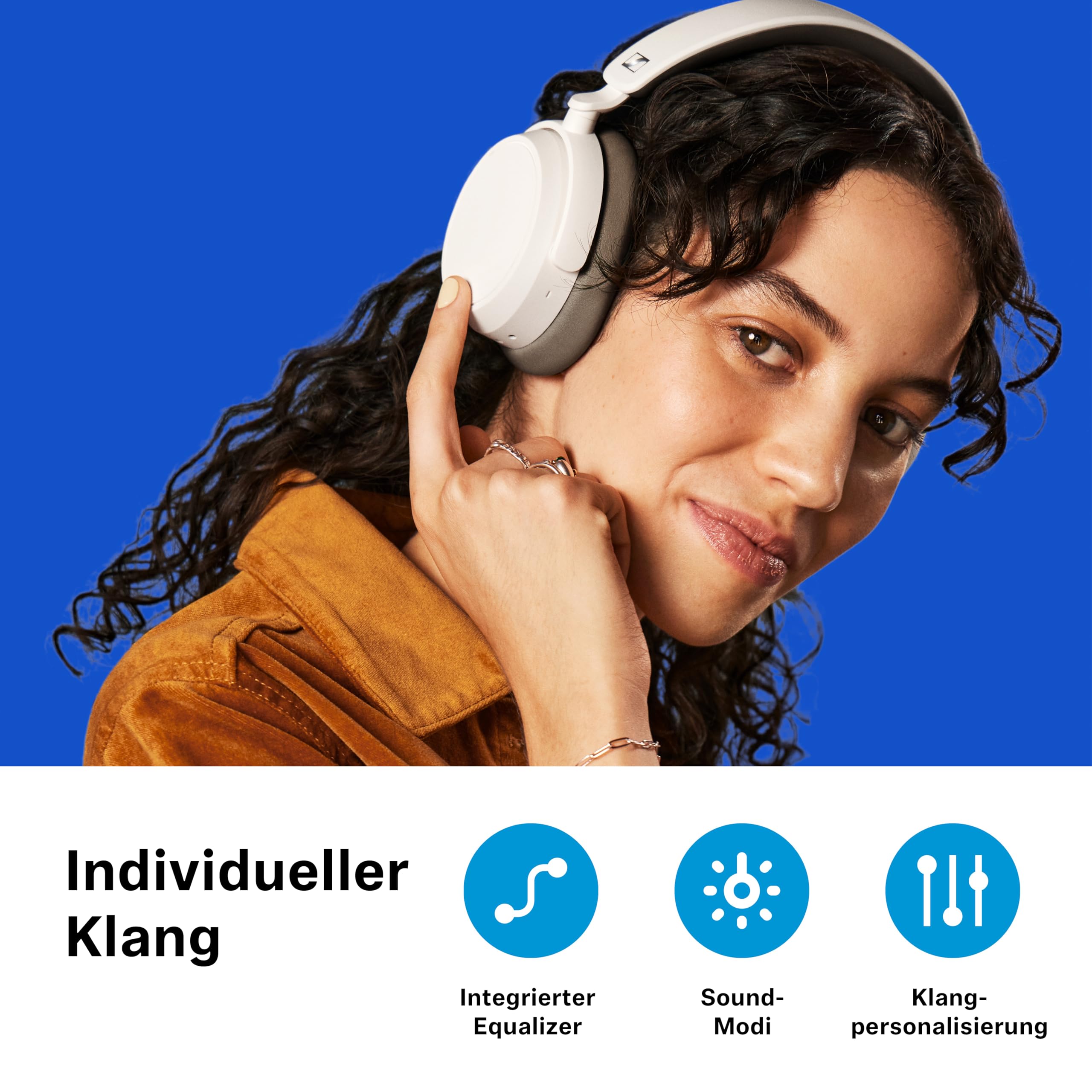 Sennheiser ACCENTUM Plus Wireless Noise Cancelling Headphones - Quick-Charge-Funktion, 50 Std. Akkulaufzeit, adaptives Hybrid-ANC, kabellose Bluetooth Over-Ear Kopfhörer für Reisen, Schule, schwarz