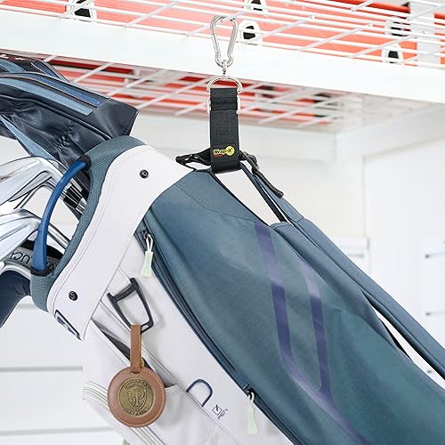 Miniatura 9 de Hook 'n Hang Wrap-It Storage Straps - Correas de mosquetón de 12 pulgadas (paquete de 2) para usar como soporte de cable de extensión, correas