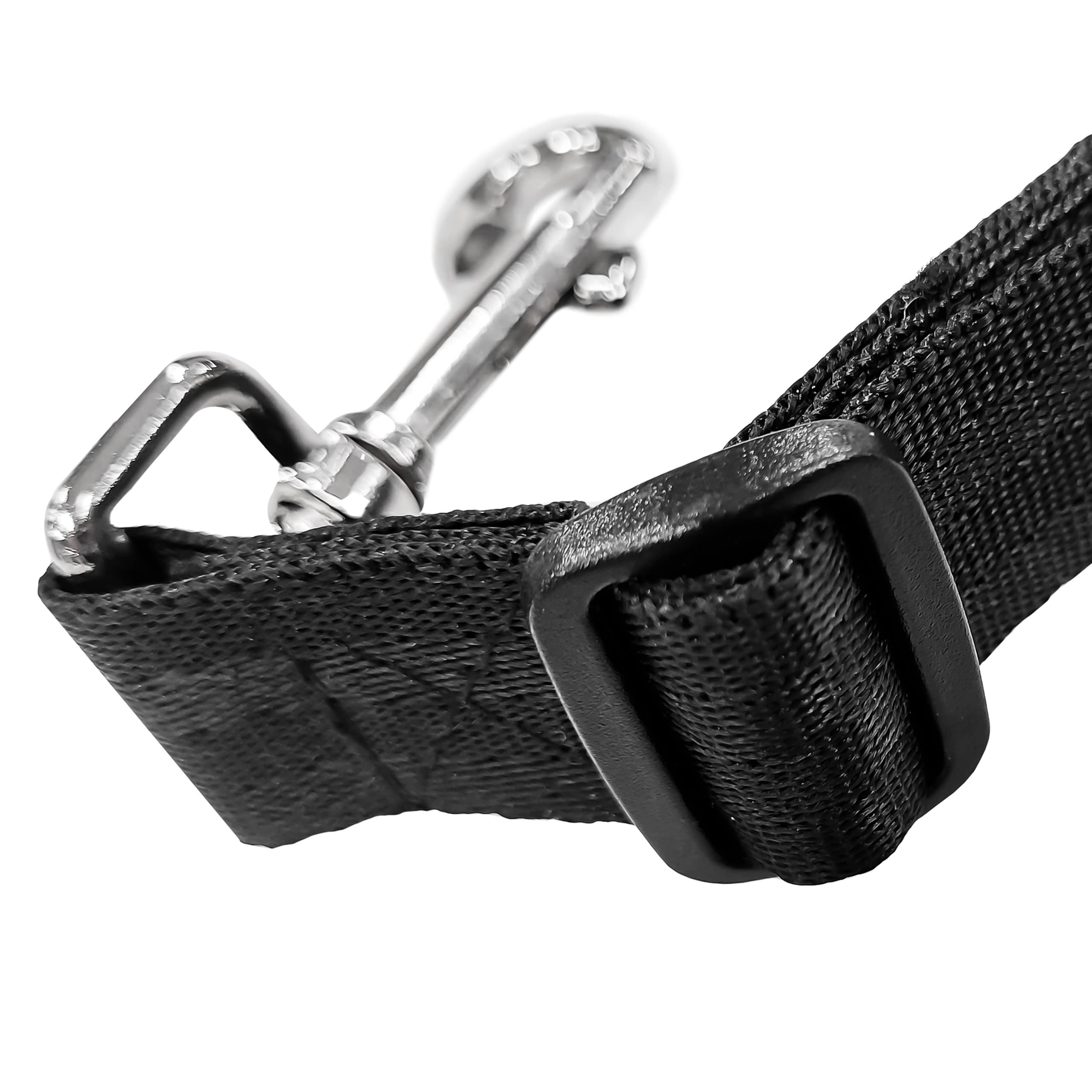 Harnais de sécurité pour chien de voiture - Longueur réglable - Pour toutes les races de chiens et tous les types de voitures - Noir