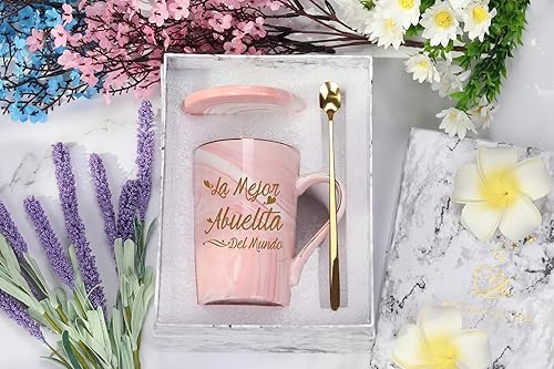 Miniatura 7 de WENSSY La Mejor Abuelita Del Mundo - Taza de La Mejor Abuelita, Regalos de Abuelita en español, regalos de cumpleaños para el Día de la Madre para