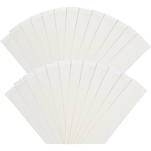LazBlinds Vertical Blinds Replacement Slats - Light Filtering Fabric Slats for Sliding Doors & Windows, Easy-Cut Polyester, White Texture (82.5" x 3.5", 25 Pcs)