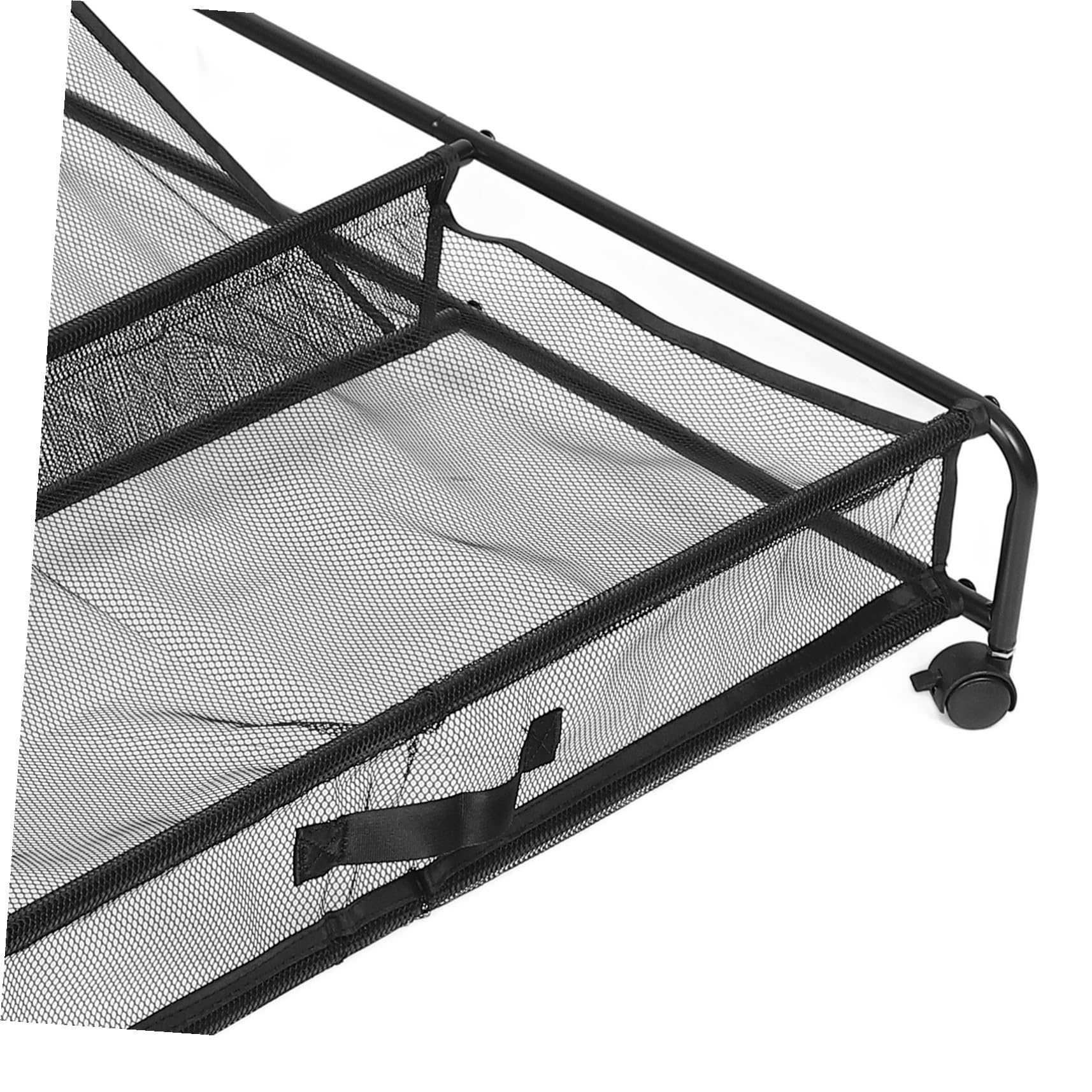 Scarpiera su Ruote Contenitore Portaoggetti Sottoletto Organizer per Scarpe in Rete Carrello Portaoggetti Salvaspazio per Piccole Camere da Letto