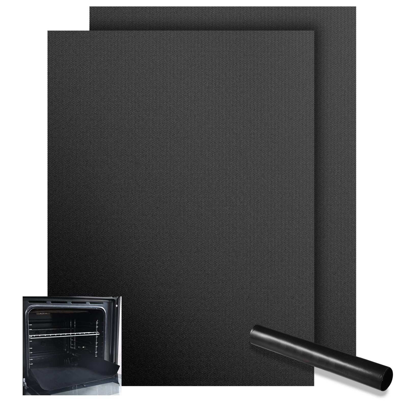 Tapis De Four Antiadhésifs - Lot De 2 - 32x50cm - Résistant à 260°C - Pour Four Gaz Et électrique