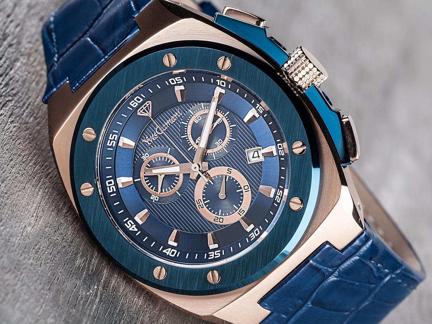 Yves Camani herenhorloge Man Quentin analoog kwarts YC1072-B : Amazon.nl:  Kleding, schoenen \u0026 sieraden