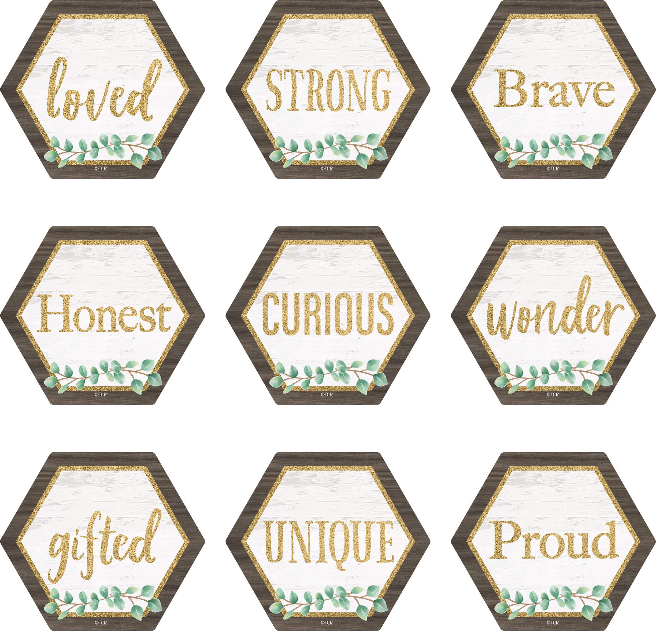 Teacher Created ResourcesEucalyptus Positive Words Mini Accents (TCR8476)