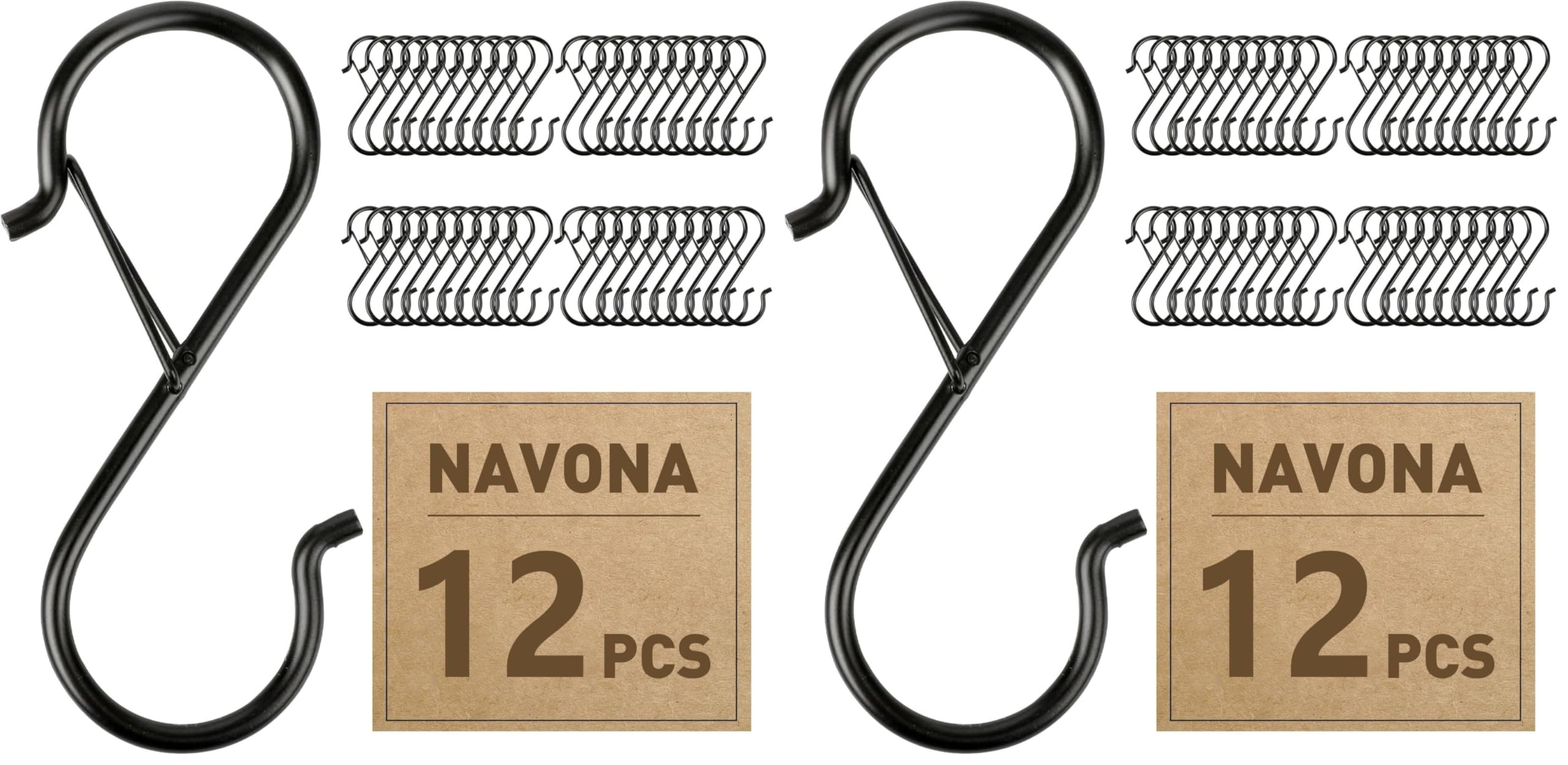 Heavy Duty S Hooks - 12 Pack for Hanging -10