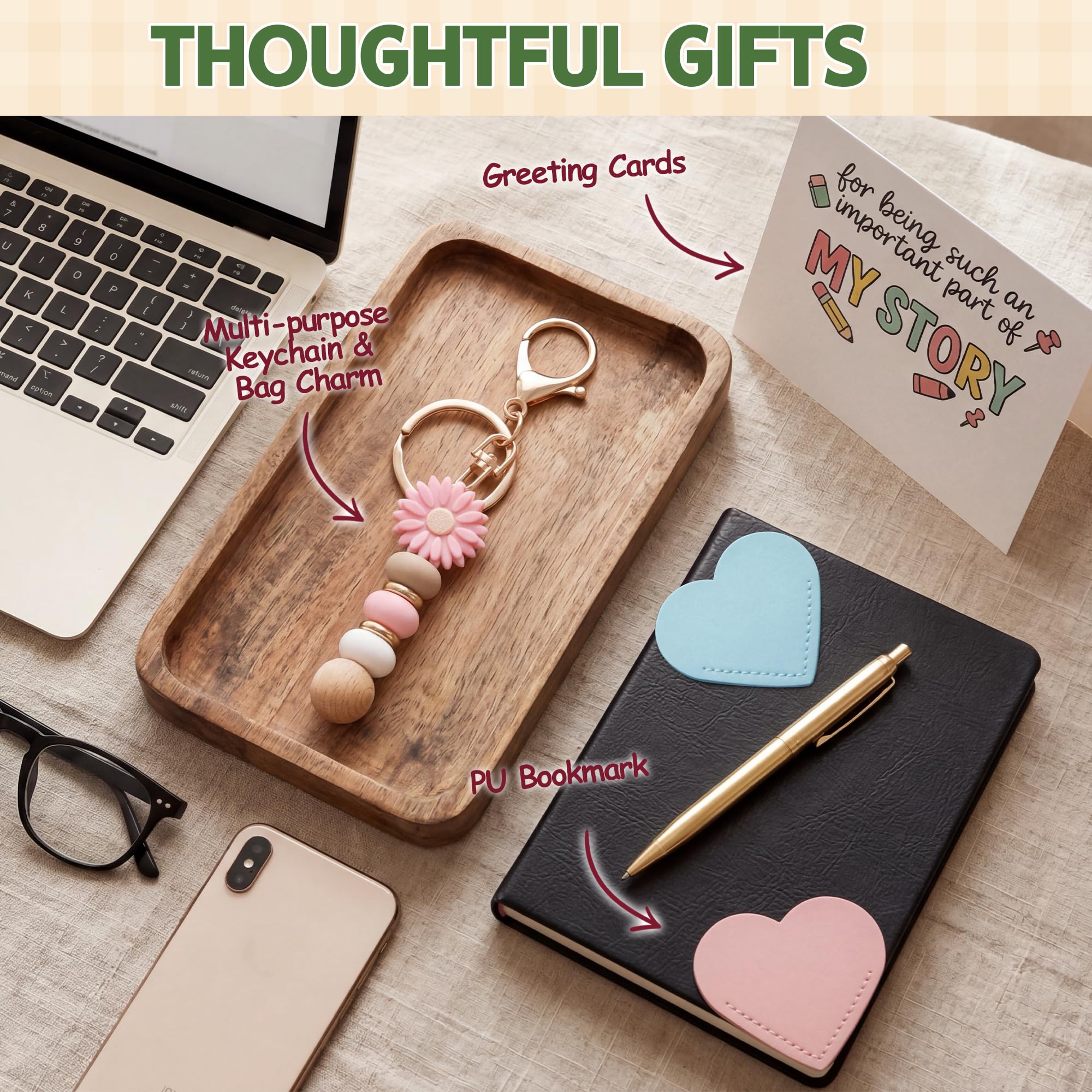 Teacher Appreciation Gifts for Women, Best Teacher Appreciation Funny End of Year Teachers Gift Set from Students, Thank You/Christmas/Birthday Baskets Gifts for Teachers