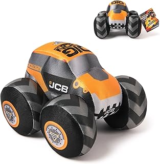 Monster Jam Official 7-inch Plush Truck with Engine Sounds JCB DIGatron