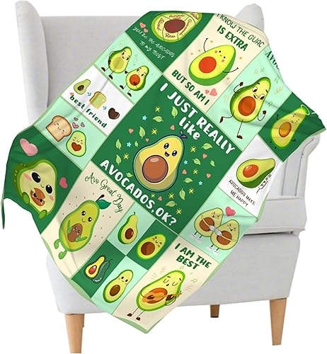 Miniatura 3 de MYSTCOVER Manta de aguacate, manta de franela de 40 x 50 pulgadas, acogedora manta de felpa suave y cálida para sofá, cama, sofá, silla, cuna,