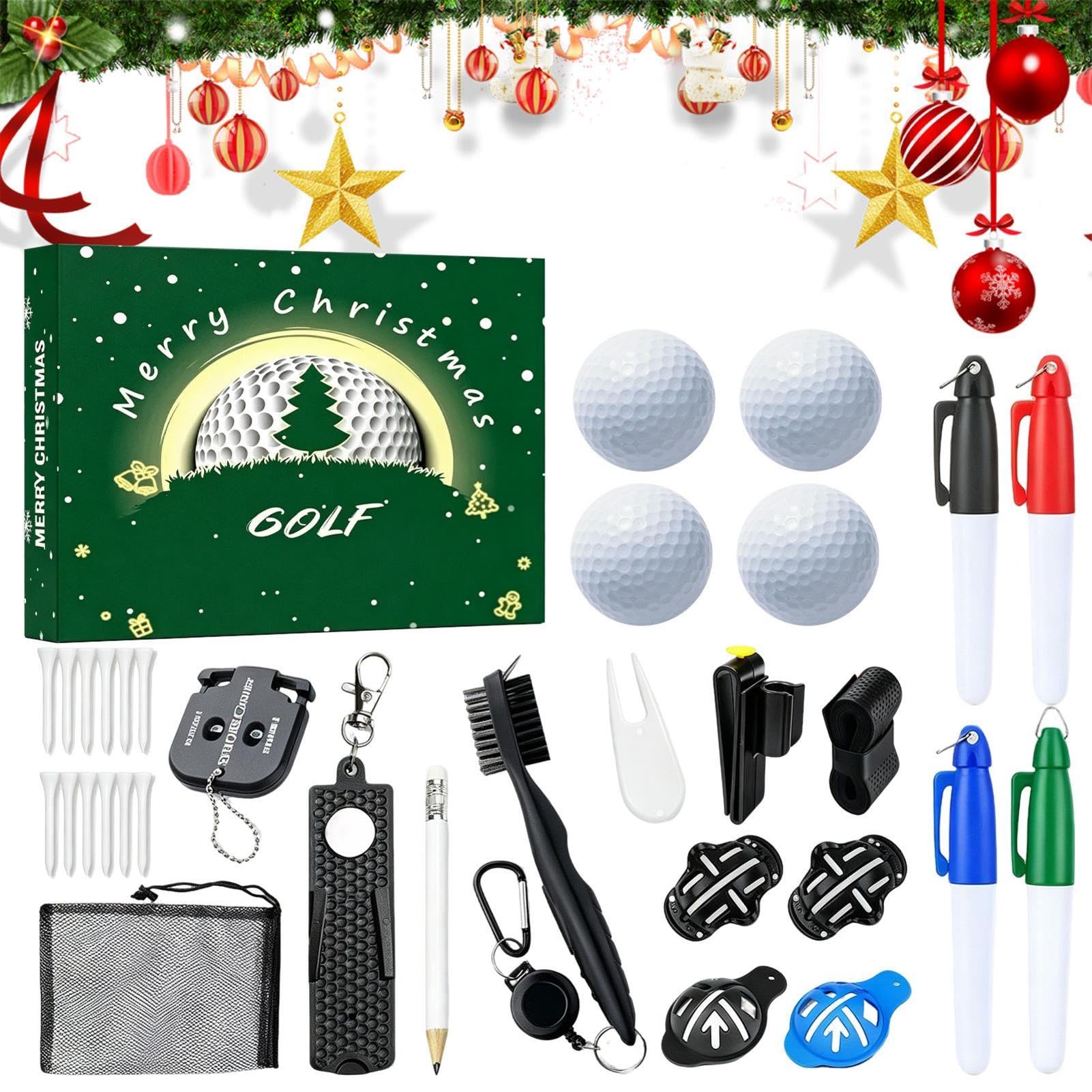 Golf Advent 2026 Calendrier de Noël Réutilisable 24 Jours
