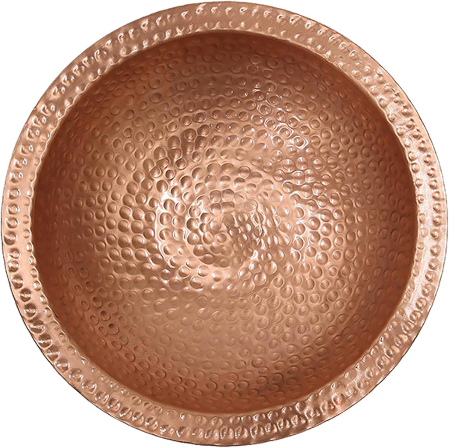 Prime Retreat Hammered Copper Bird Bath with Stake and Solar Fountain Pump