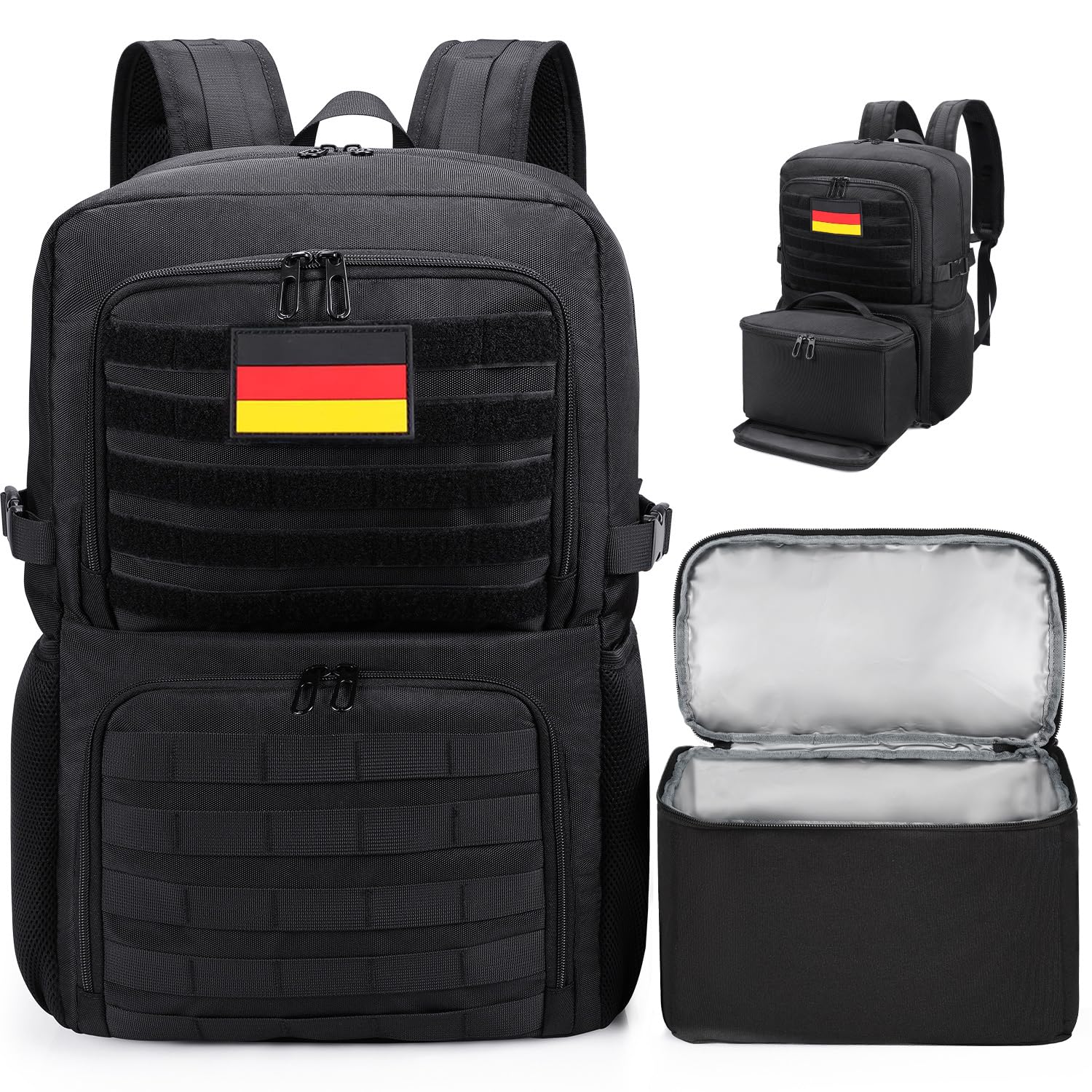 INSMEER Borsa Tote 2 In 1 Con Scomparto Termico Per Pranzo E Laptop 15.6'' - Elegante E Organizzata Da 22L