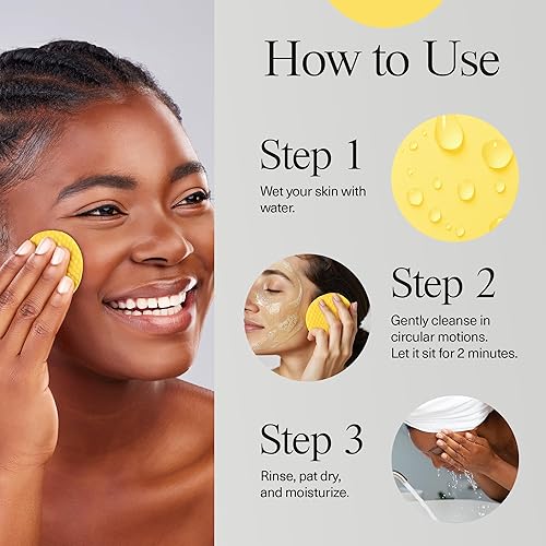 Miniatura 7 de Almohadillas limpiadoras de ácido kójico de cúrcuma, almohadillas de limpieza facial de cúrcuma con vitamina C (30 almohadillas), ácido kójico y