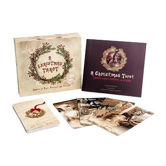 A Christmas Tarot Ghosts of Past, Present, and Future Tarot Kit Box Set with 22 Cards and Guide Book