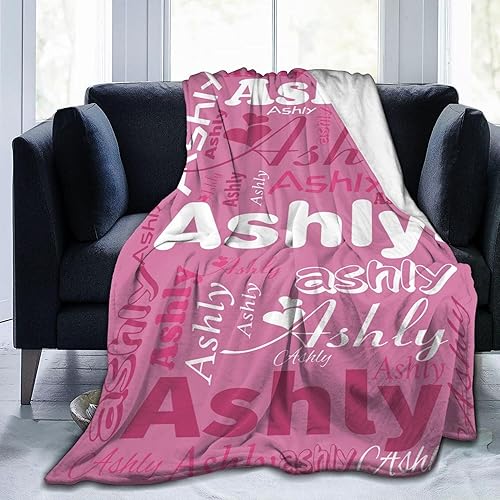 Dr.TOUGH Manta personalizada con nombre para niños, mantas de bebé personalizadas para niños y niñas, manta con nombre para cumpleaños, Navidad