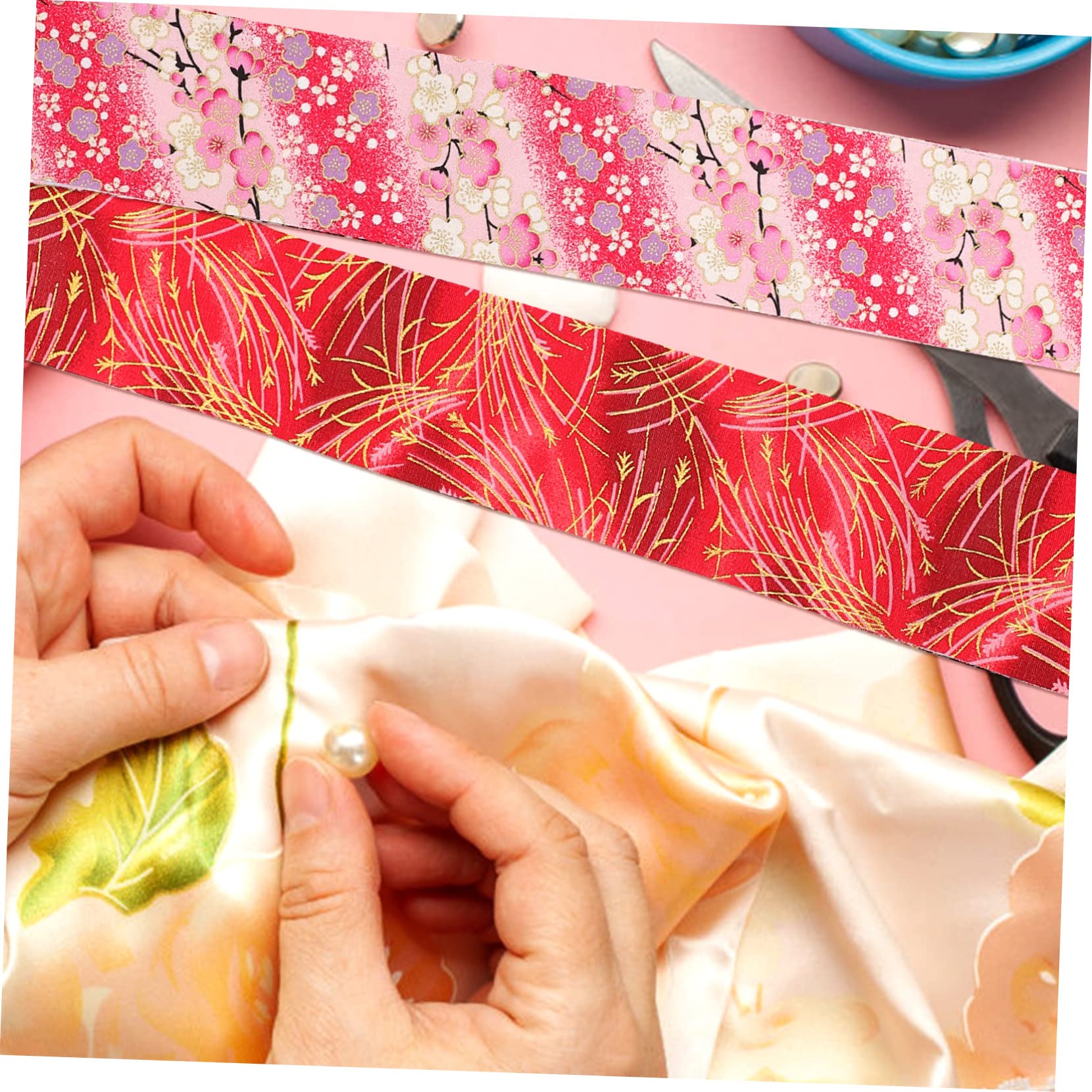 40blätter Baumwollstoffstreifen Patchwork Stoffpaket Quiltstoffe Nähstoffe zum Selbermachen Stoffbögen für Kleidung Taschen und Haarschmuck
