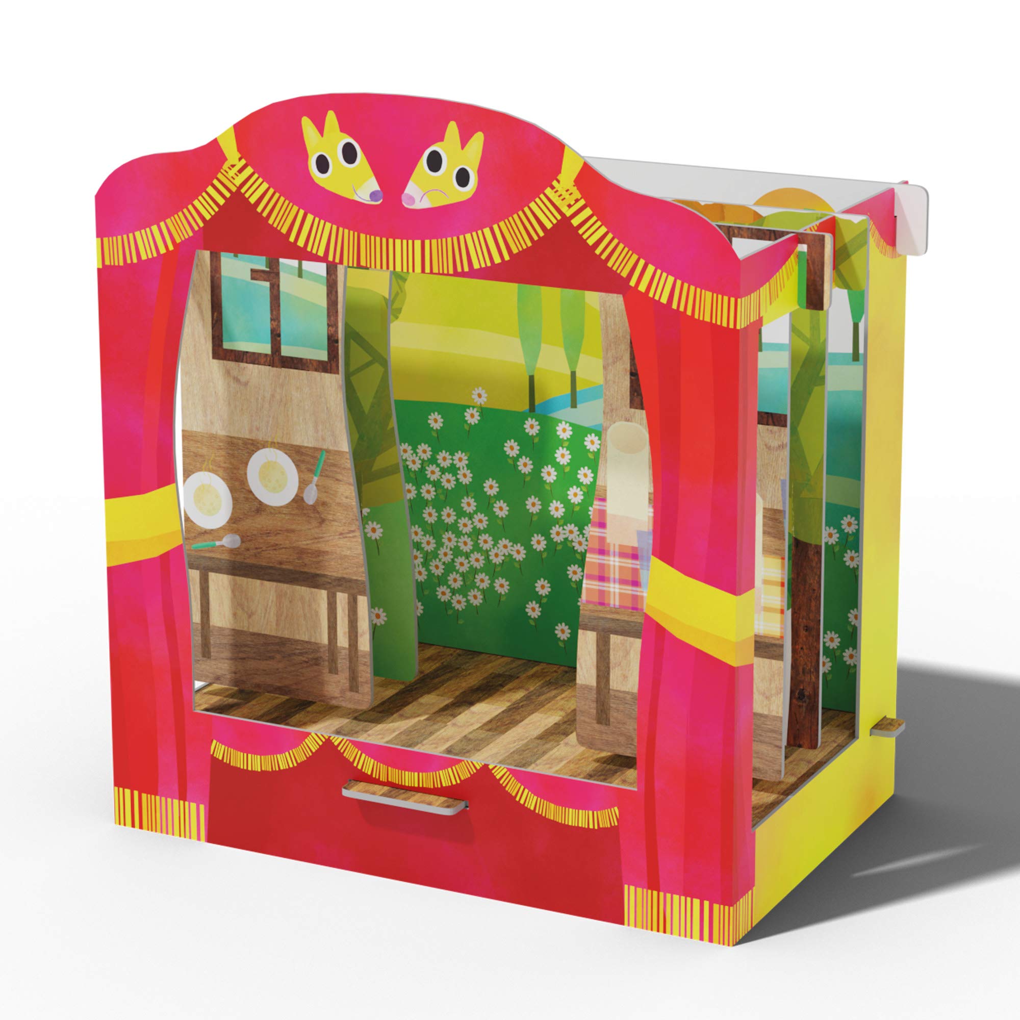 Headu Escuela De Espectáculo con El Teatrino Pon En Escena Tu Primer Recorrido It23653 Juego Educativo para Niños 3-6 Años