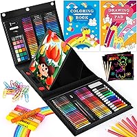 Vista 7 de iBayam Kit de arte, paquete de 251 suministros de arte, kits de dibujo, caja de regalo para artes y manualidades, caja de regalo para niños