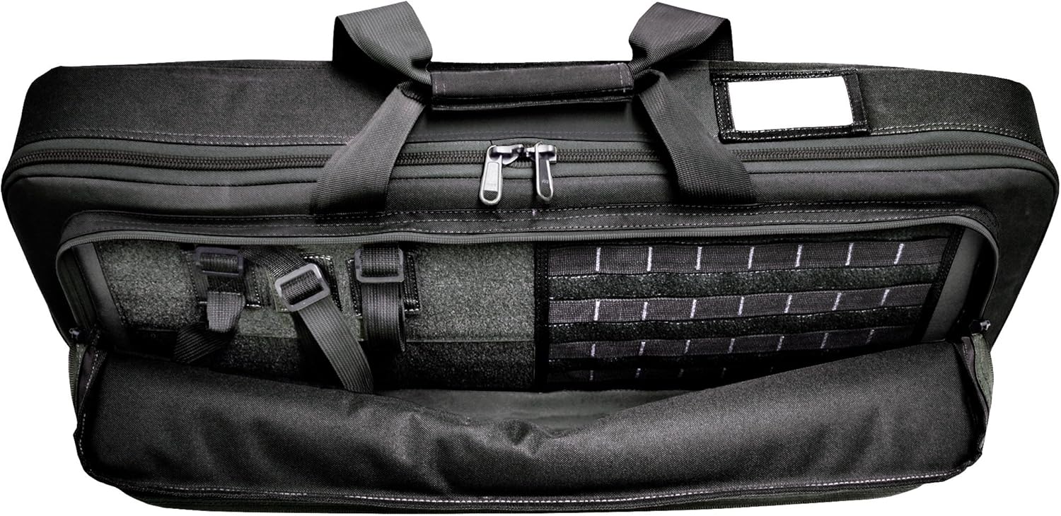 Explorer Mojo Tactical Rifle Case – AR15 Case with Pockets for Magazines, Pistols, Rifle Accessories, Police & Military Gear – Backpack or Shoulder Gun Carrying Bag for Paintball, Airsoft, More